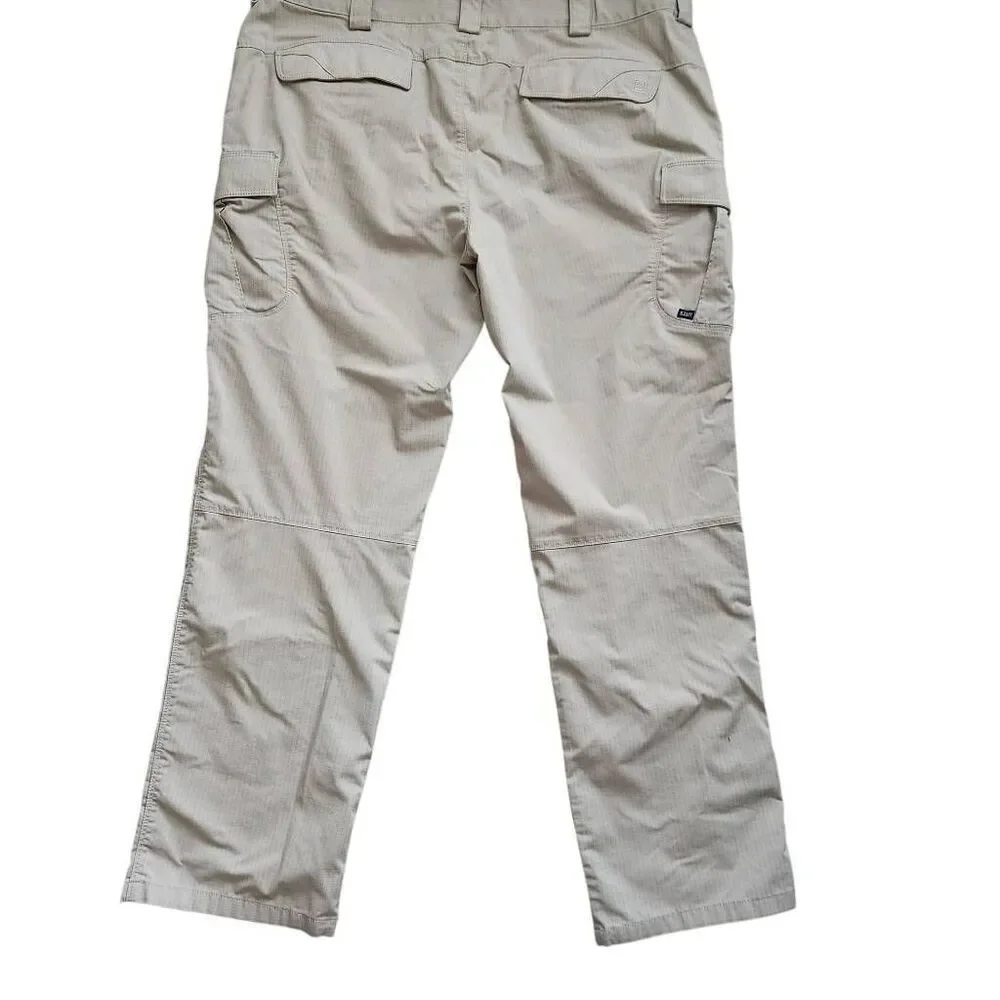 5.11 Tactical Stryke Cargo Pants Mens 44 X 34‎ khaki Ripstop Canvas Utility Work